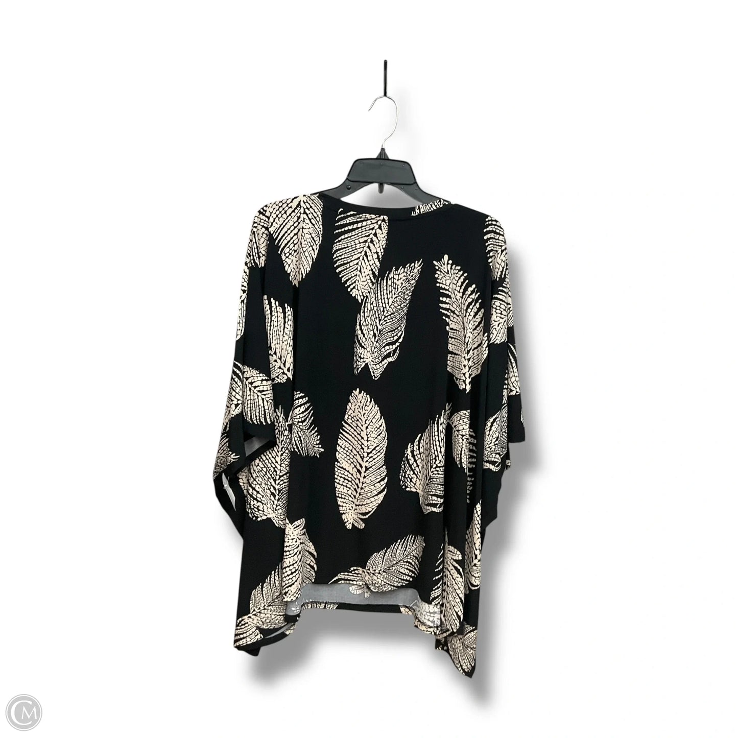 Blouse Short Sleeve By Rachel Roy In Black & Cream, Size: 2x