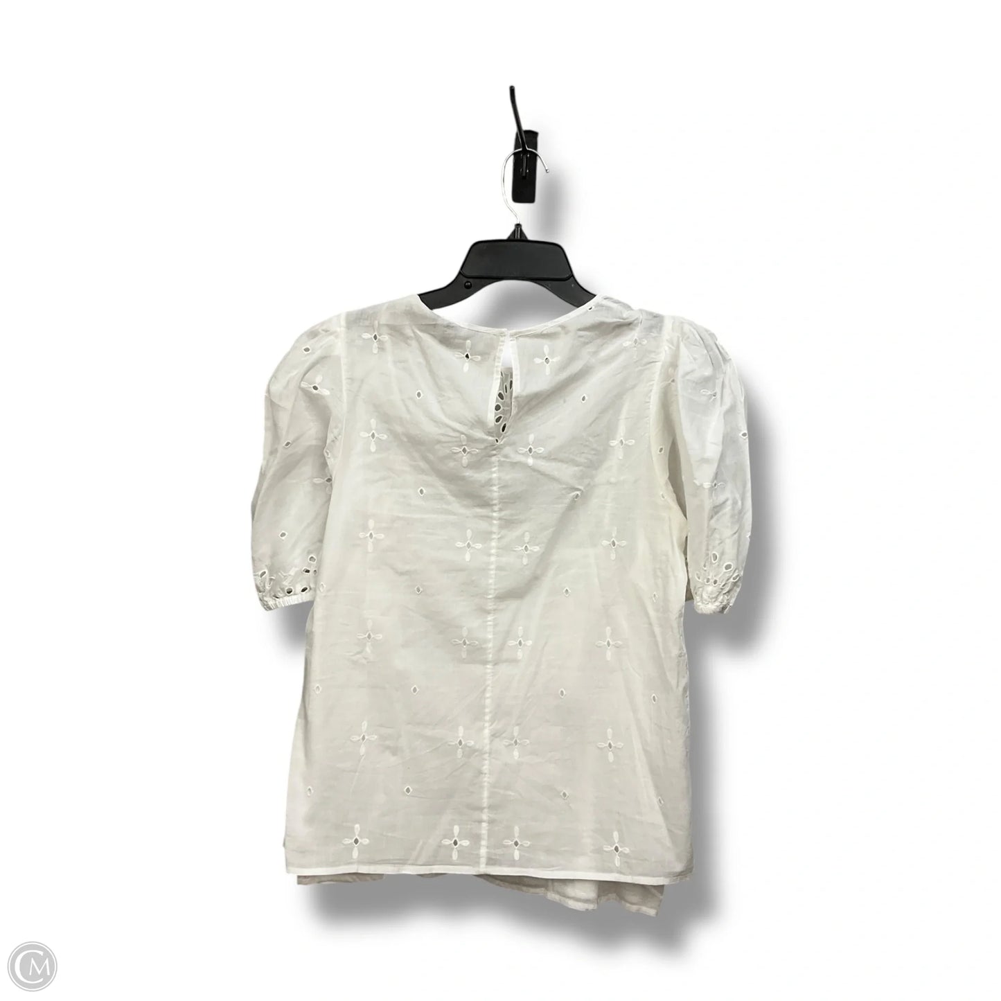 Top Short Sleeve By Express In White, Size: S