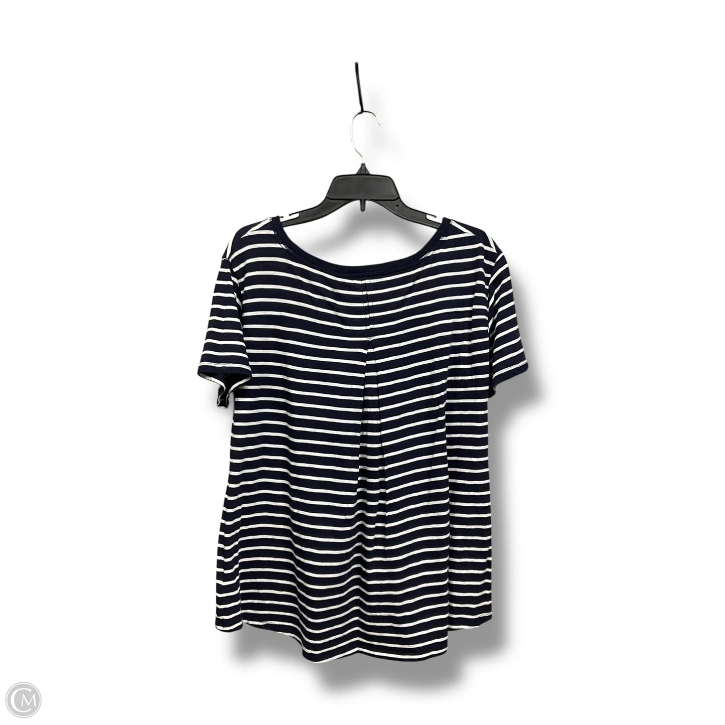 Top Short Sleeve By Gap In Striped Pattern, Size: M