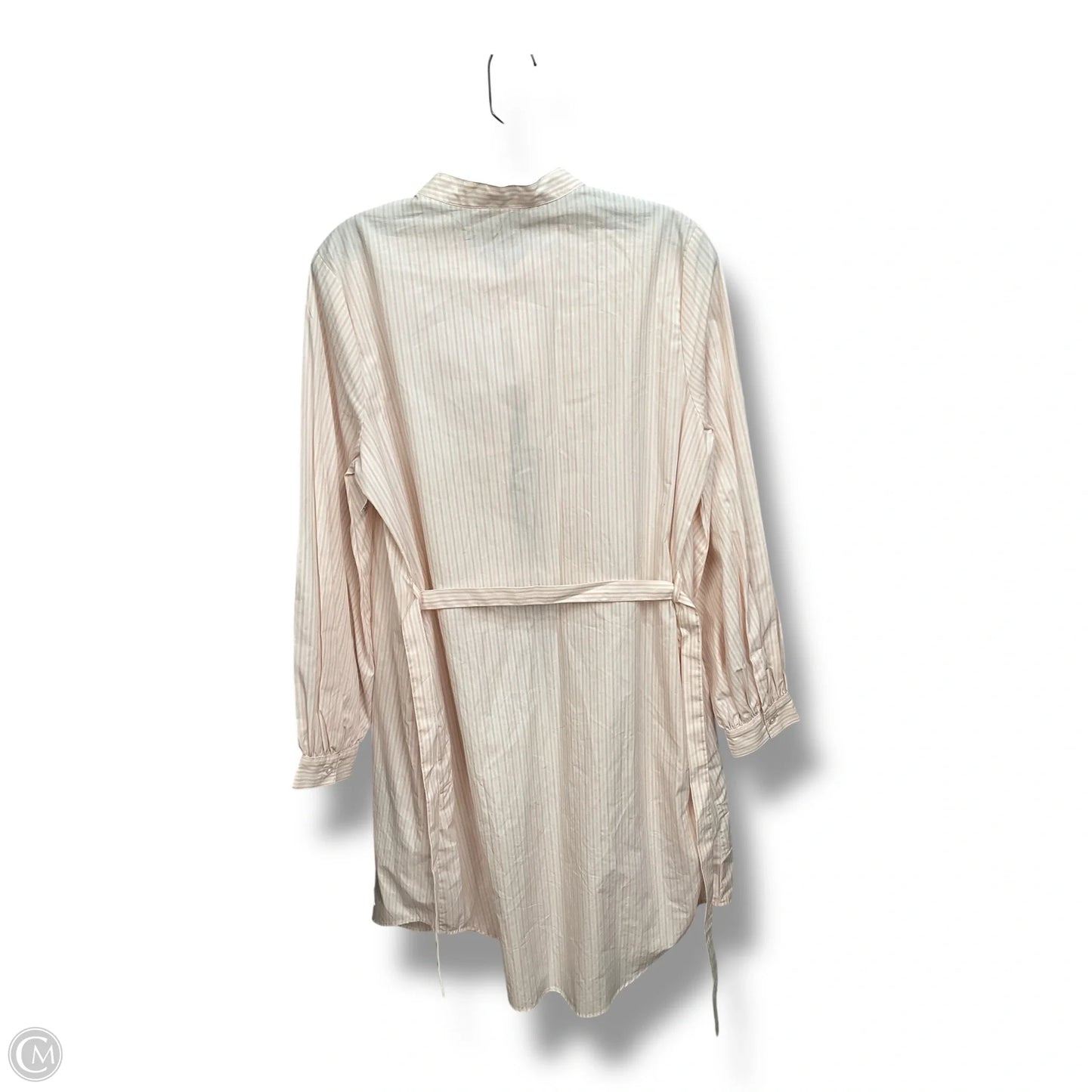 Dress Casual Midi By Calvin Klein In Striped Pattern, Size: M