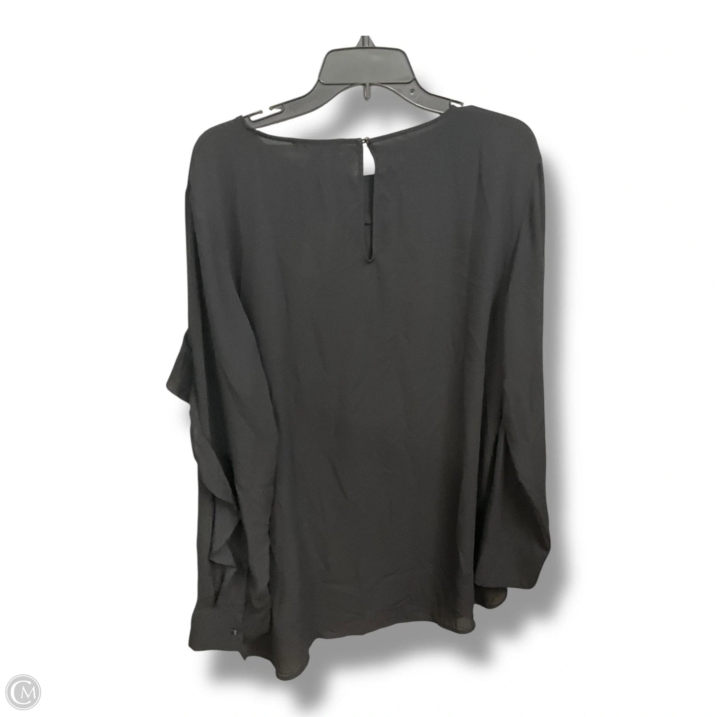 Blouse Long Sleeve By Banana Republic In Black, Size: Xl