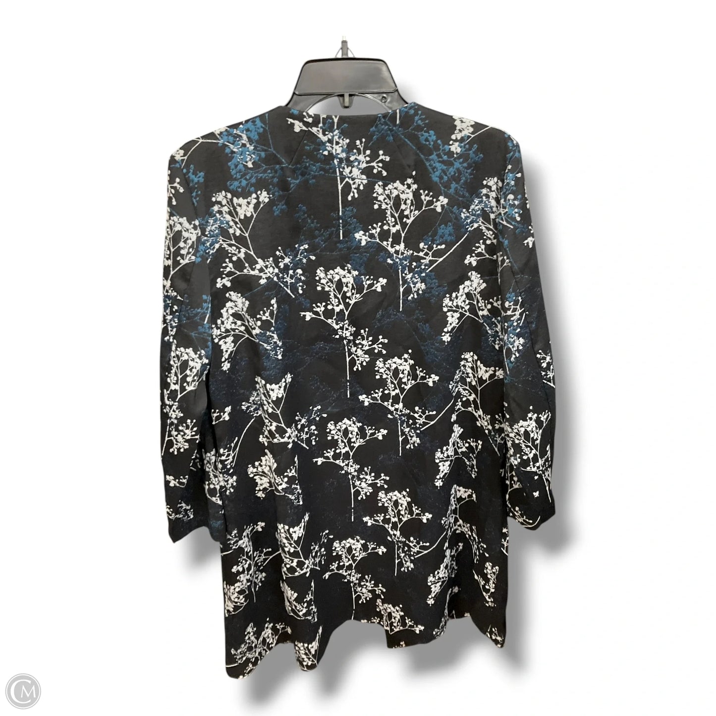 Cardigan By Alfani In Black & Blue, Size: L