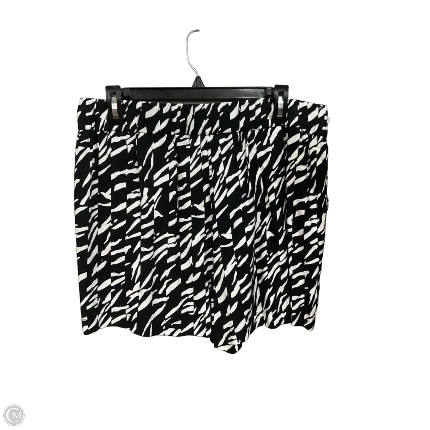 Shorts By Nine West In Black & Yellow, Size: 12