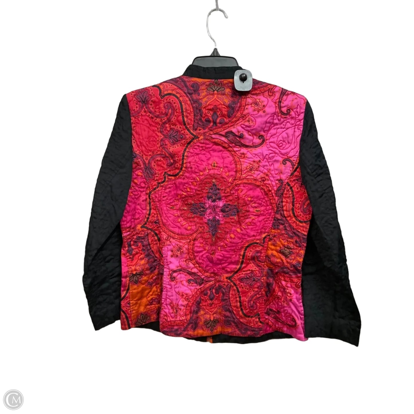 Jacket Other By Dana Buchman In Black & Pink, Size: M