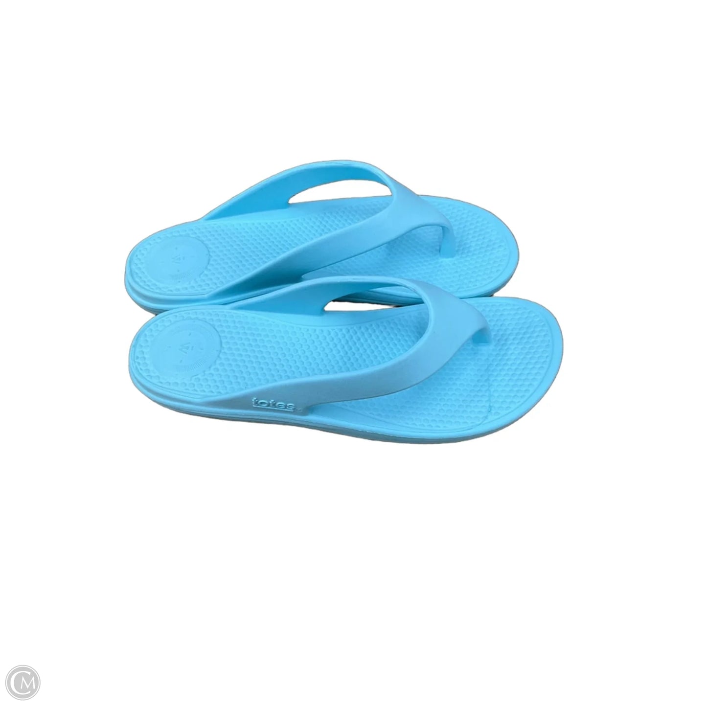 Sandals Flip Flops By Totes In Blue, Size: 10