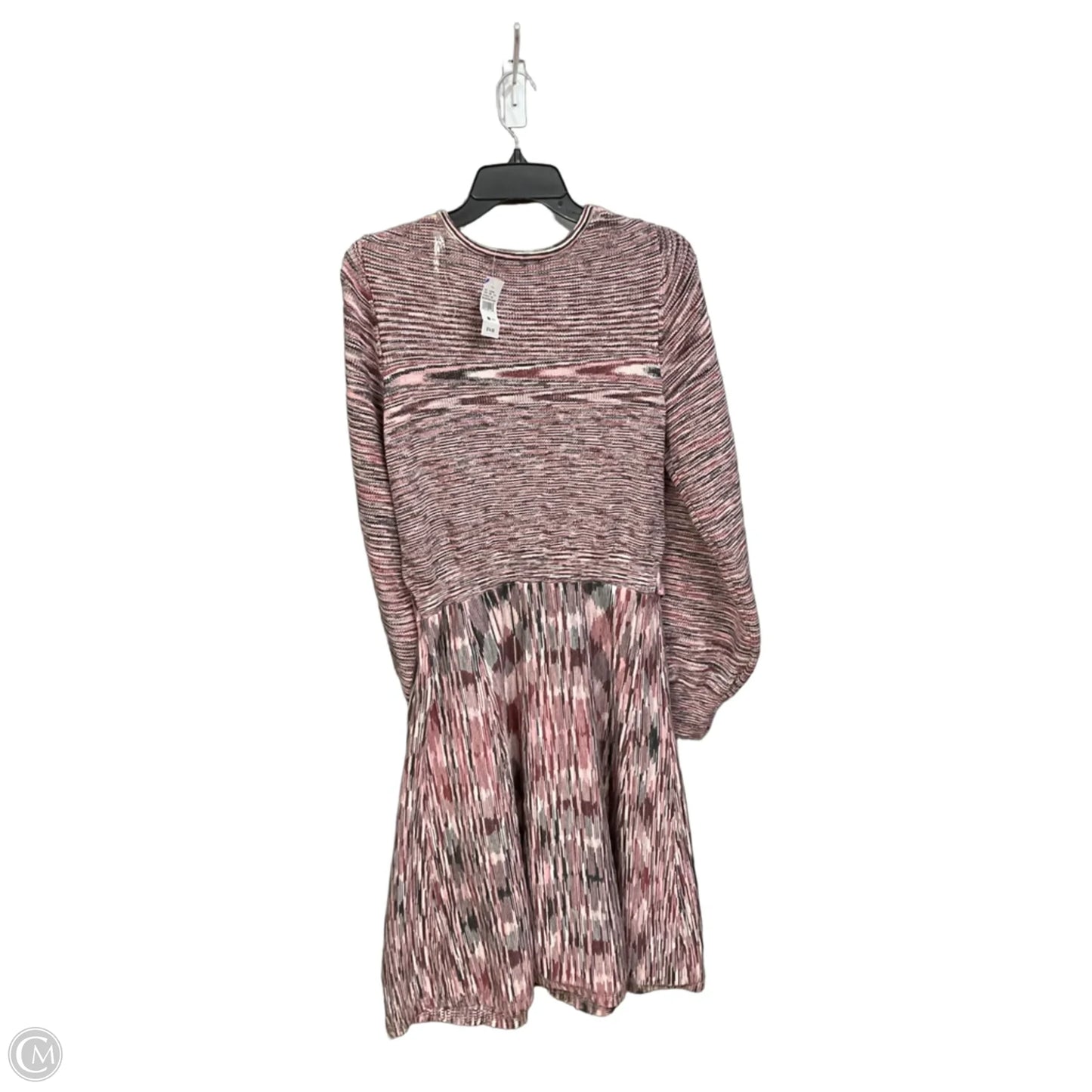 Dress Casual Midi By Ashley Stewart In Green & Pink, Size: 1x