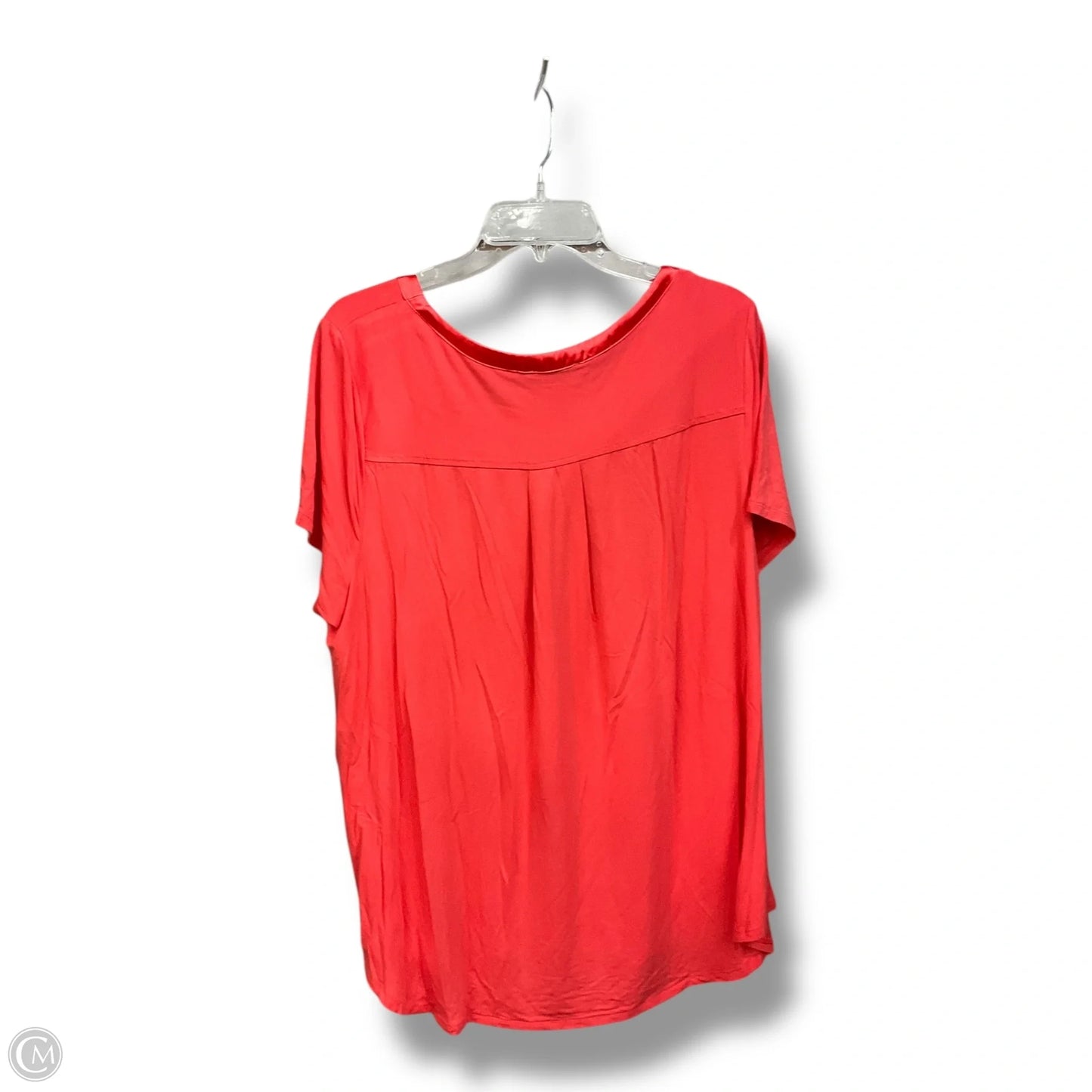 Top Short Sleeve By Premise Studio In Orange, Size: 2x