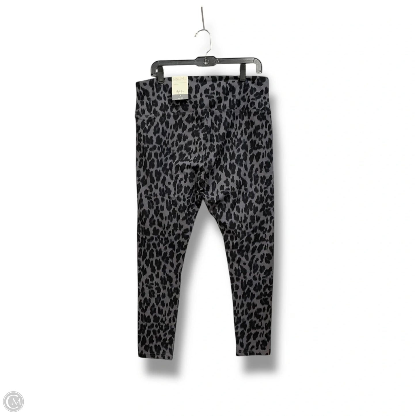 Pants Leggings By Style And Company In Black & Grey, Size: 0x