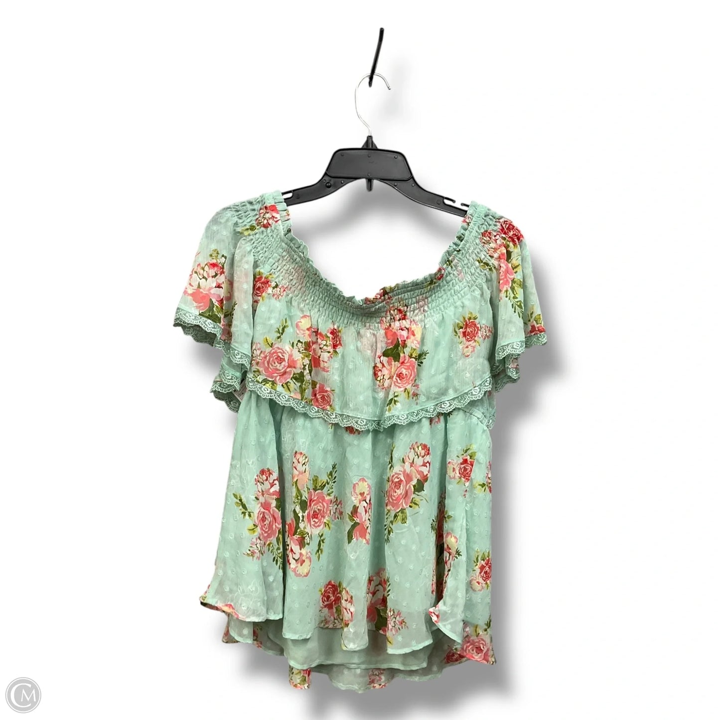 Top Short Sleeve By Torrid In Floral Print, Size: Xl