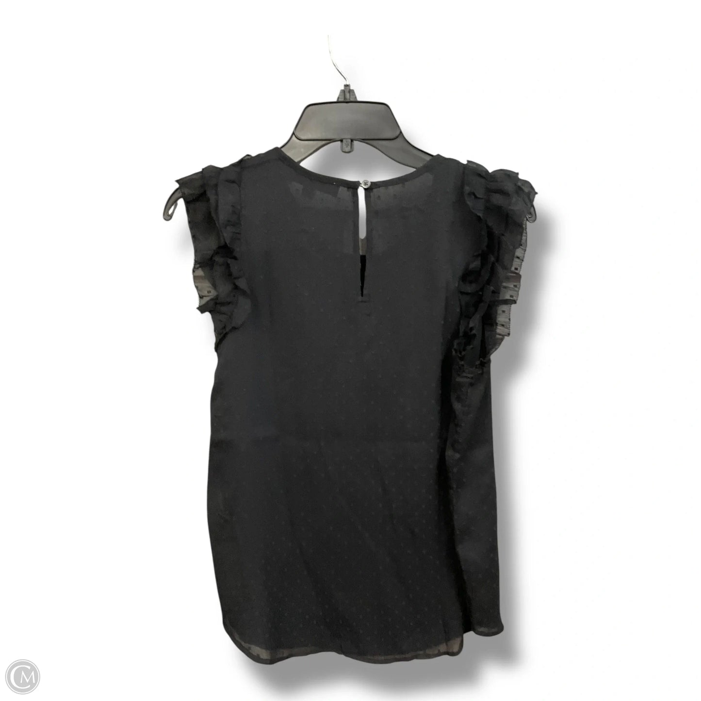 Top Sleeveless By Loft In Black, Size: S