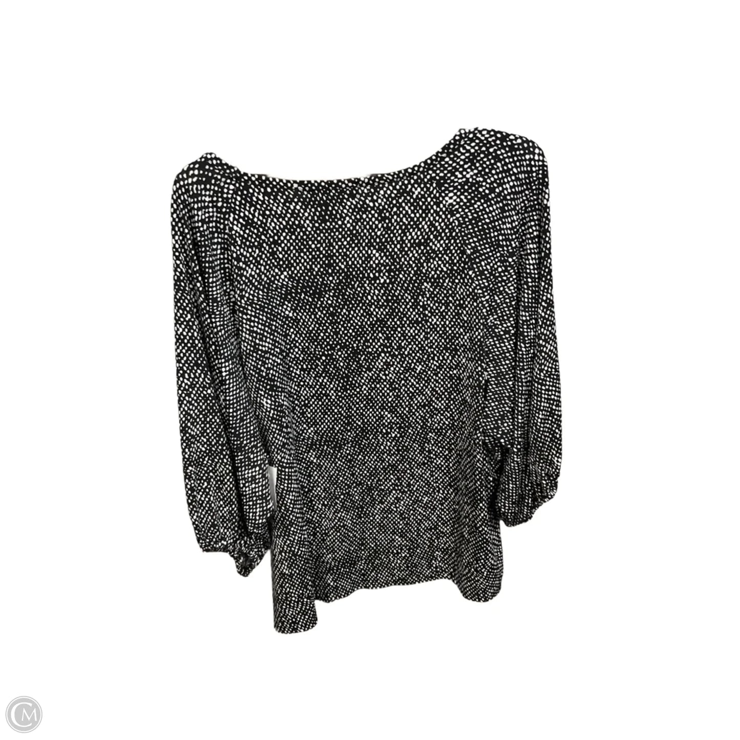 Top 3/4 Sleeve By Michael By Michael Kors In Animal Print, Size: Xl