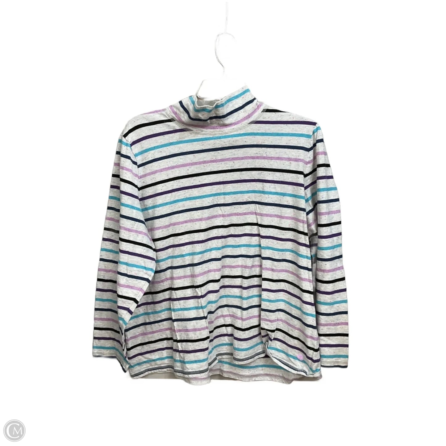 Top Long Sleeve By Talbots In Striped Pattern, Size: 2x