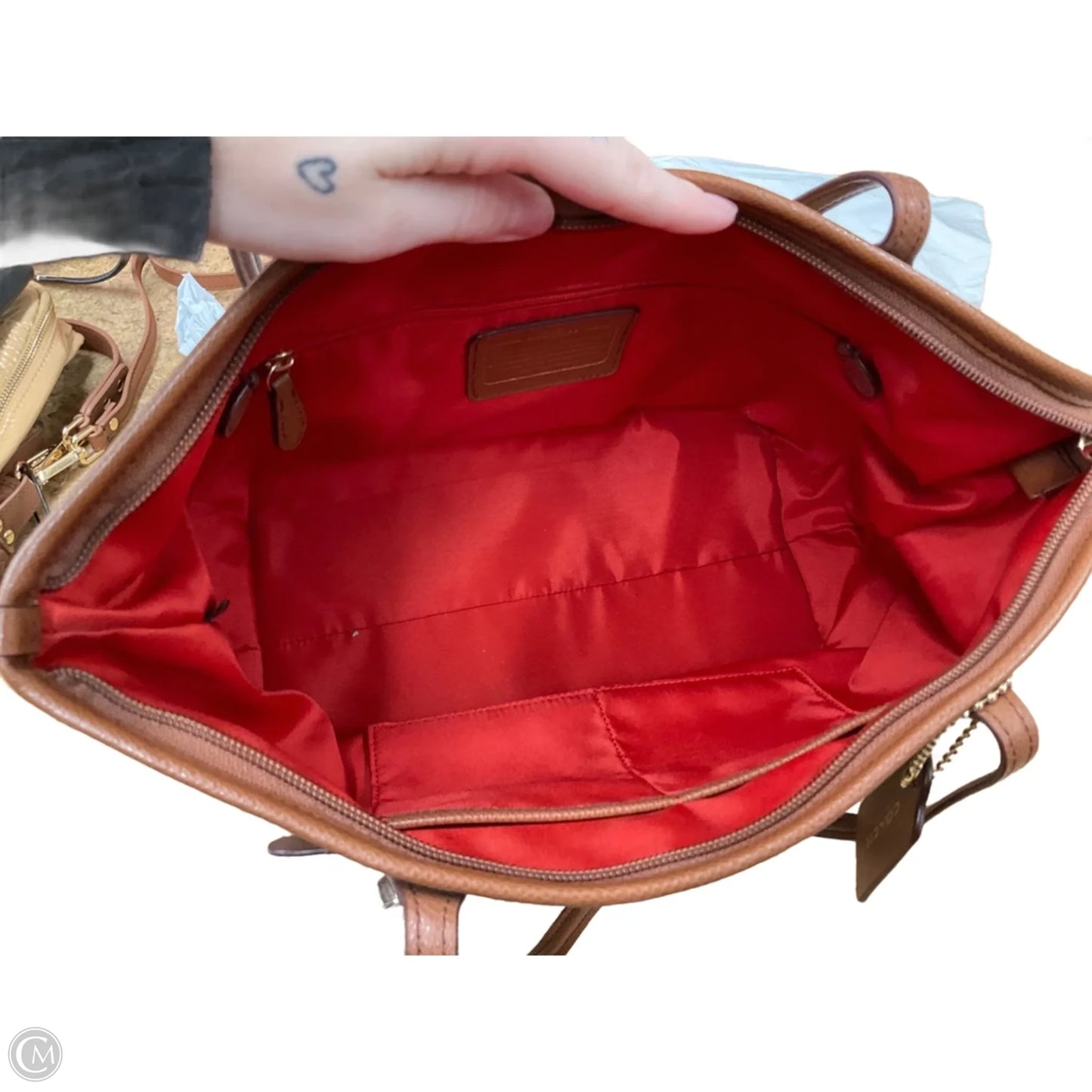 Handbag Designer By Coach, Size: Medium