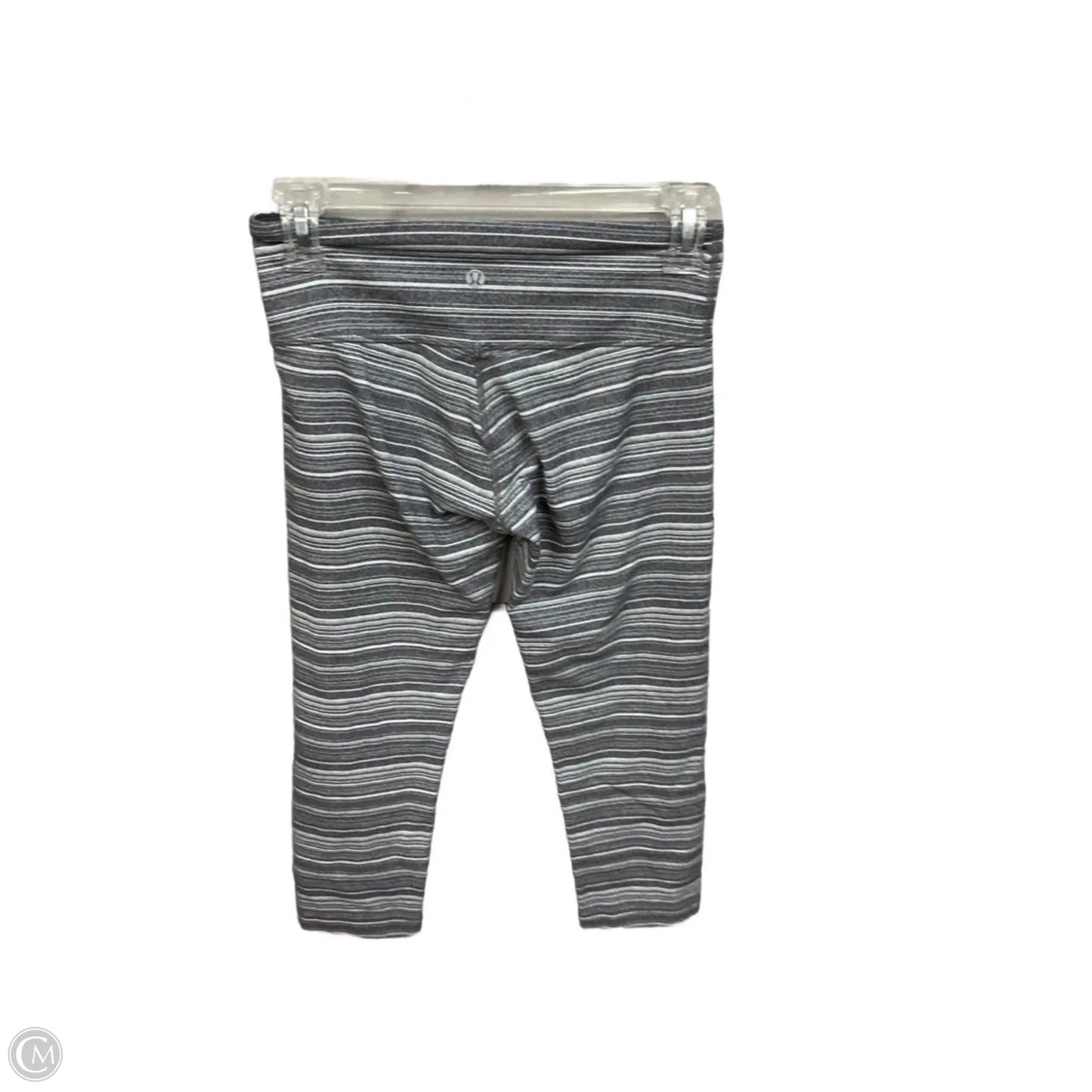 Athletic Leggings Capris By Lululemon In Striped Pattern, Size: S
