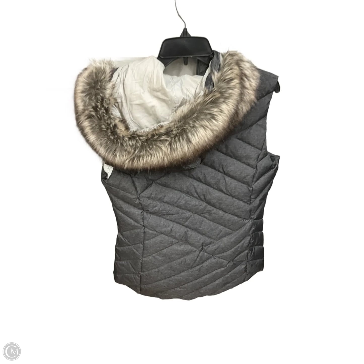 Vest Puffer & Quilted By Eddie Bauer In Grey, Size: S