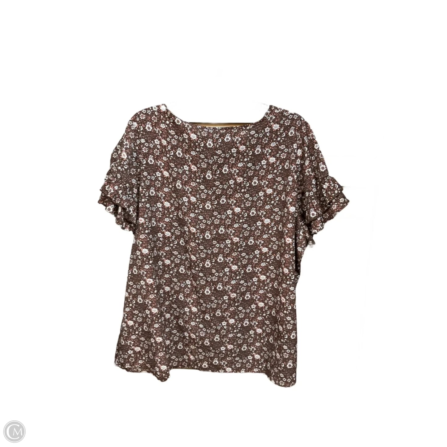 Top Short Sleeve By Lane Bryant In Floral Print, Size: 2x