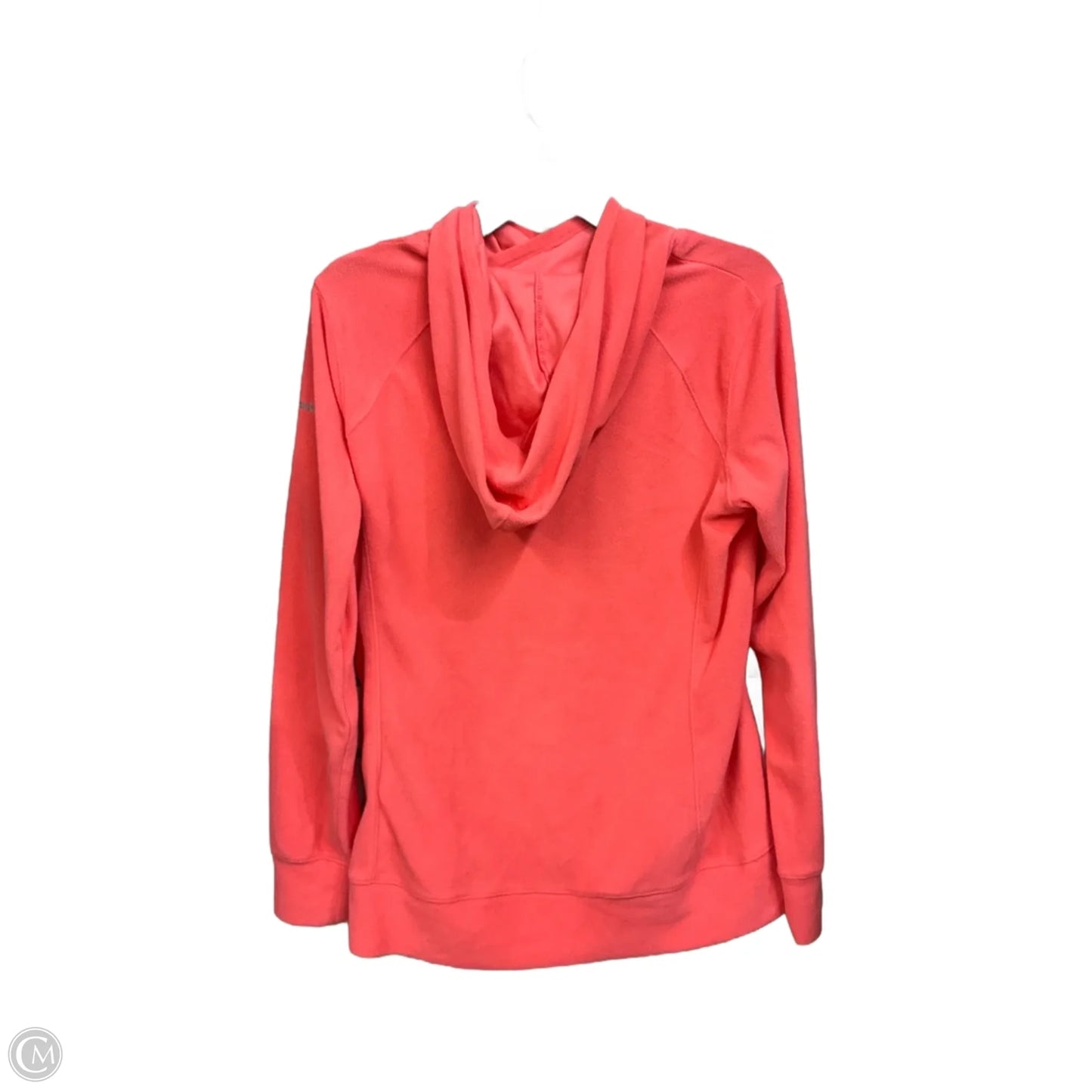 Athletic Top Long Sleeve Hoodie By Columbia In Coral, Size: L