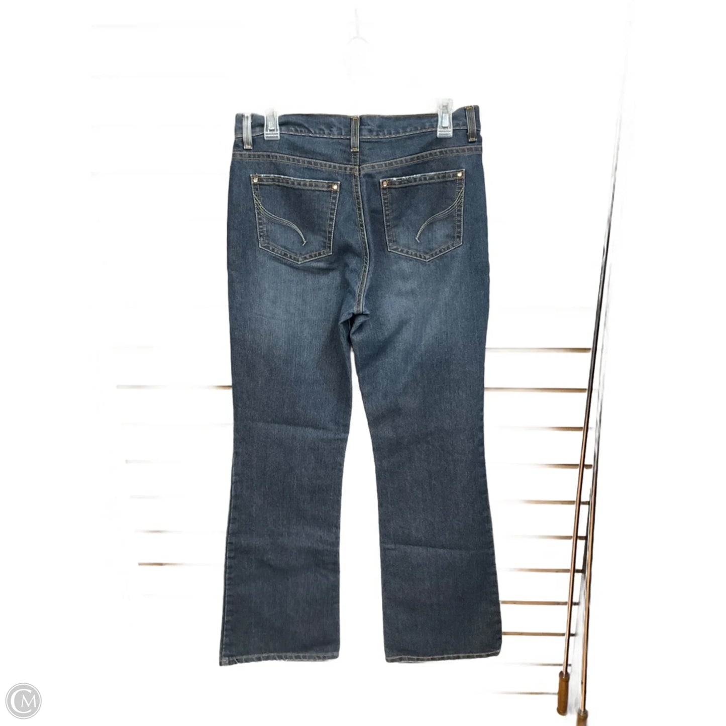 Jeans Straight By Gloria Vanderbilt In Blue Denim, Size: 8