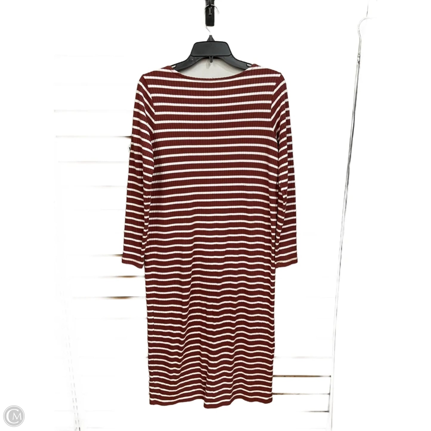 Dress Casual Midi By Old Navy In Striped Pattern, Size: S