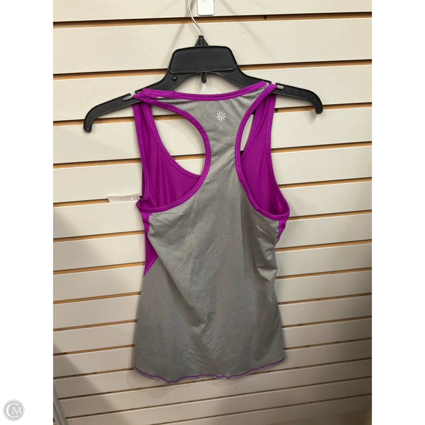 Athletic Tank Top By Athleta In Grey & Purple, Size: Xs