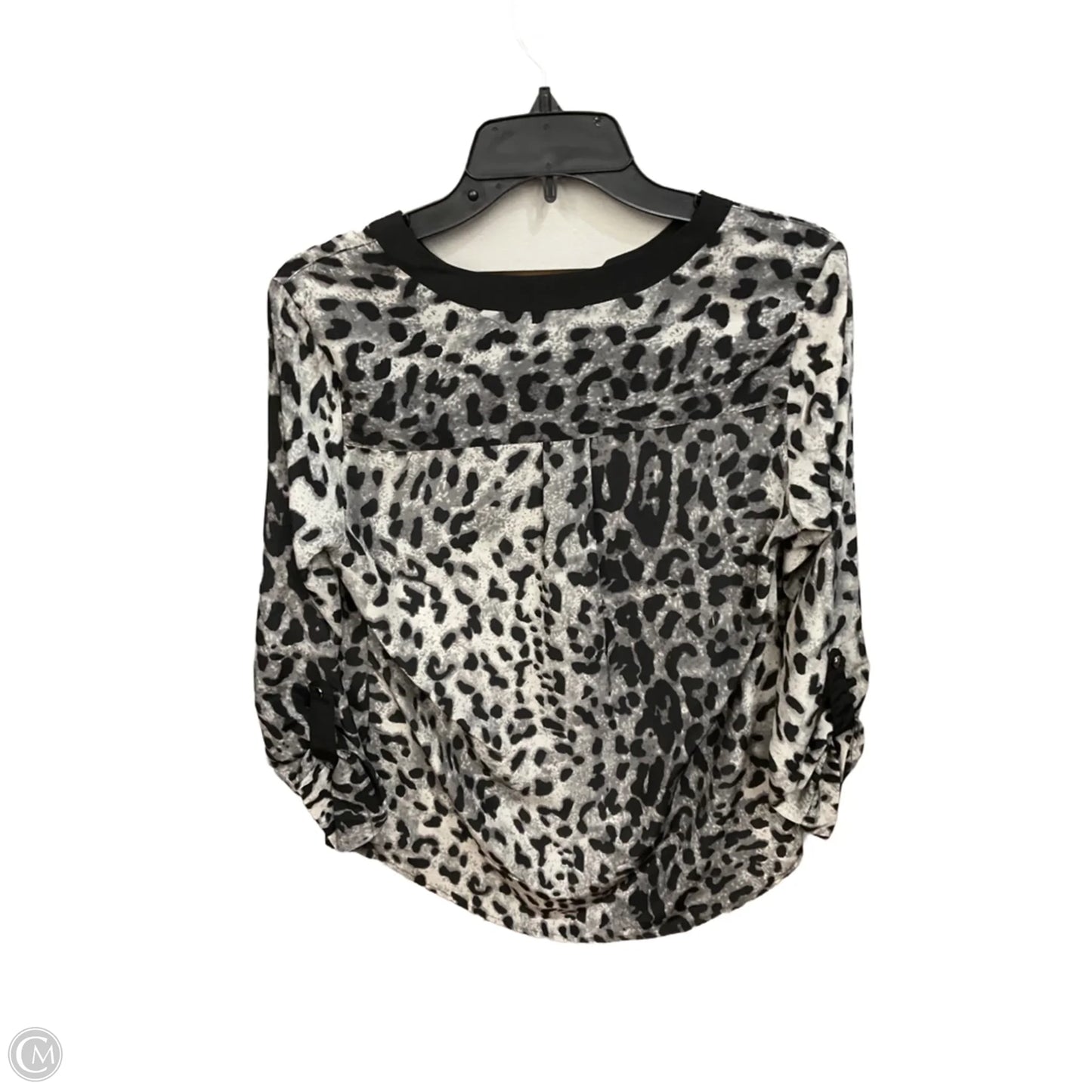 Blouse Long Sleeve By Notations In Animal Print, Size: S