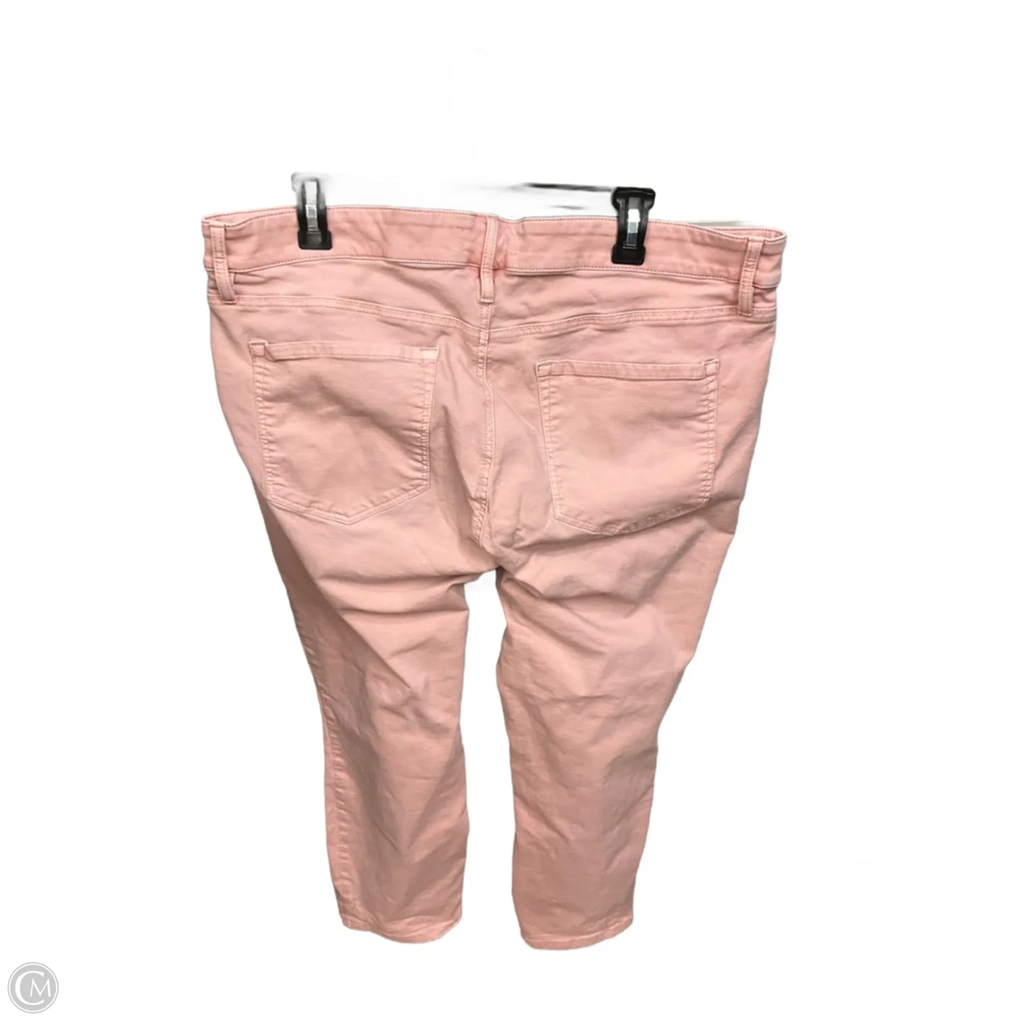Jeans Skinny By Loft In Pink Denim, Size: 20