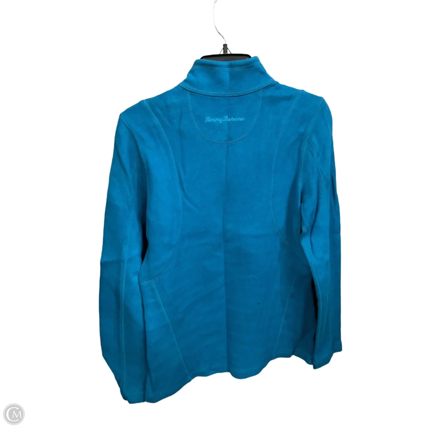 Athletic Top Long Sleeve Collar By Tommy Bahama In Blue, Size: M