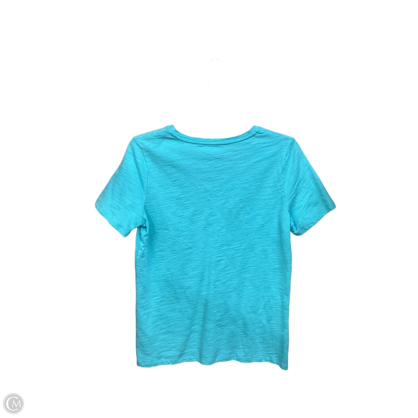 Top Short Sleeve Basic By Talbots In Blue, Size: M