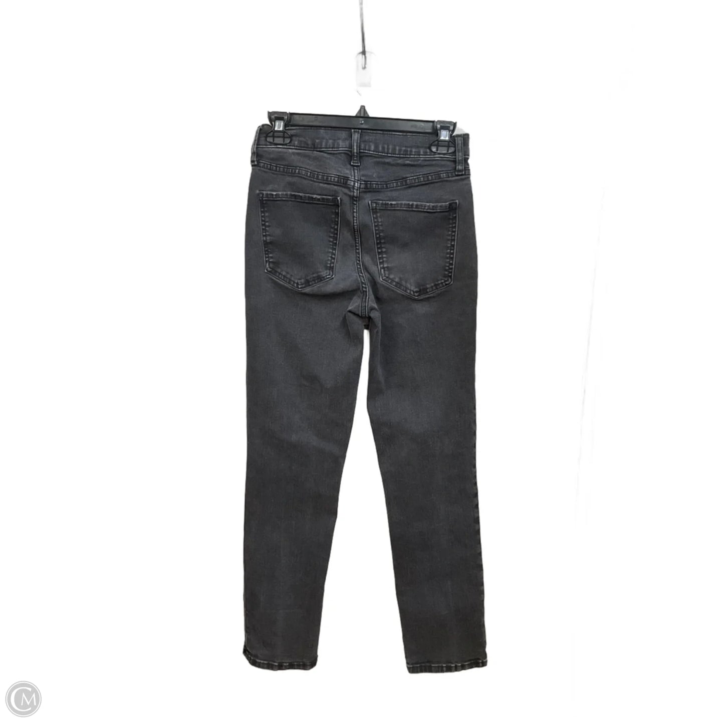 Jeans Straight By Banana Republic In Black Denim, Size: 0