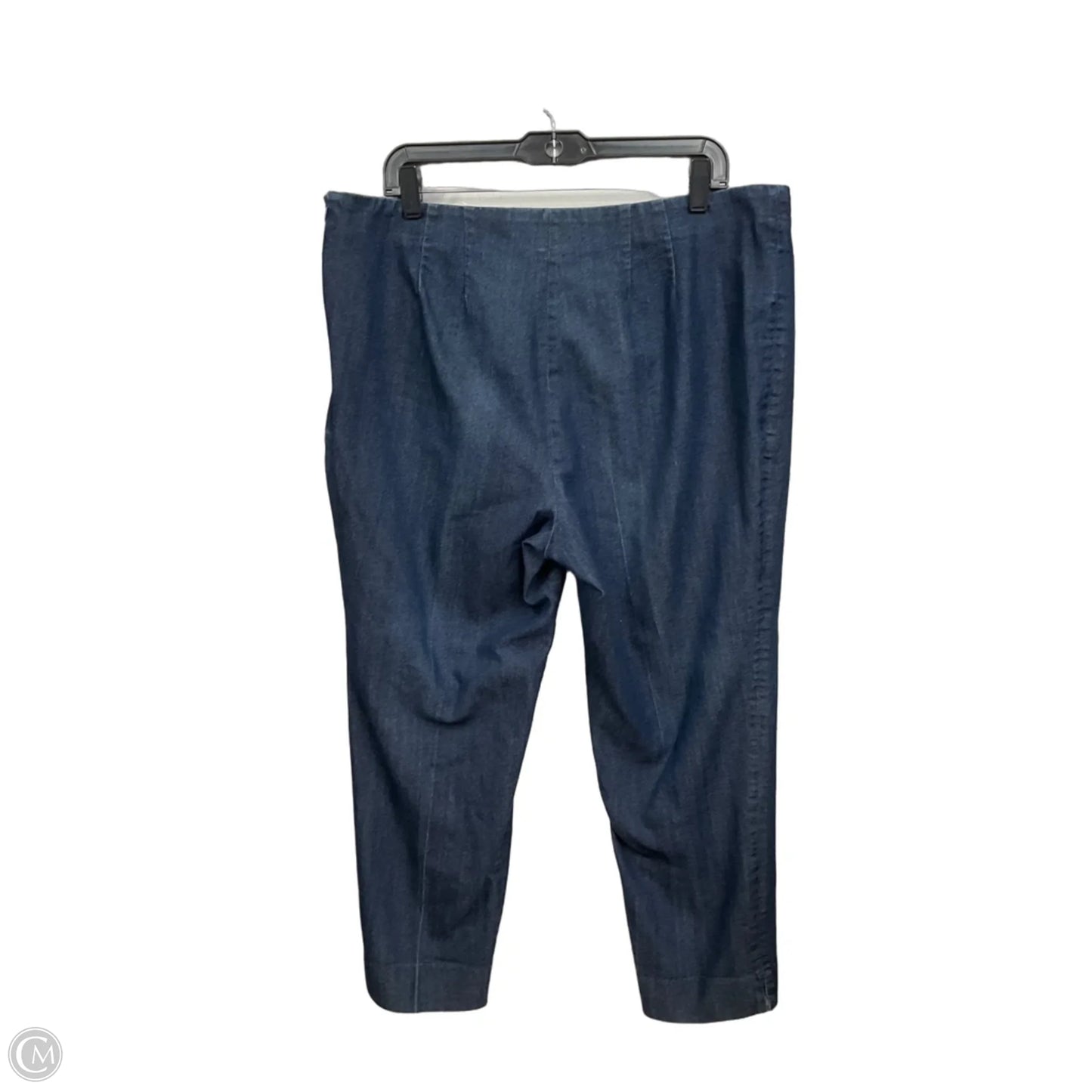 Jeans Straight By Ellen Tracy In Blue Denim, Size: 16