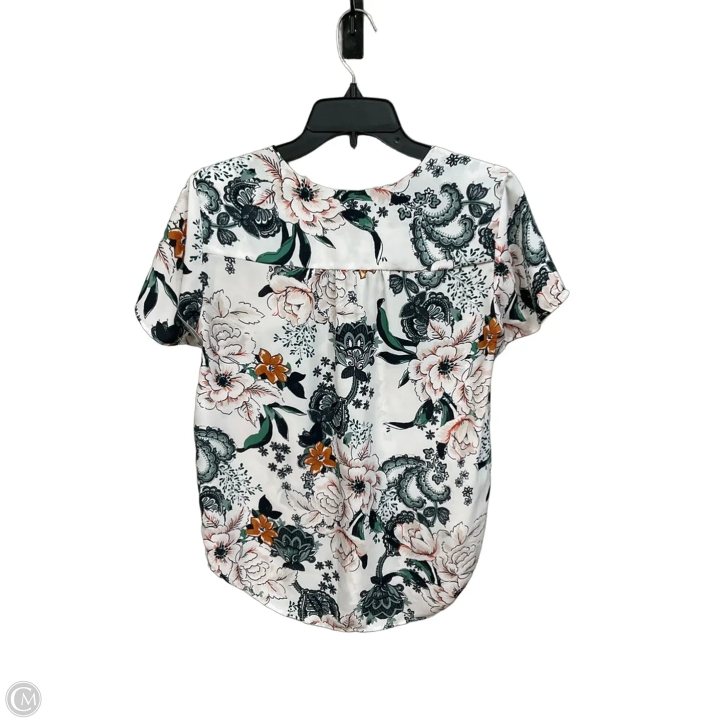 Top Short Sleeve By Loft In Floral Print, Size: Xs