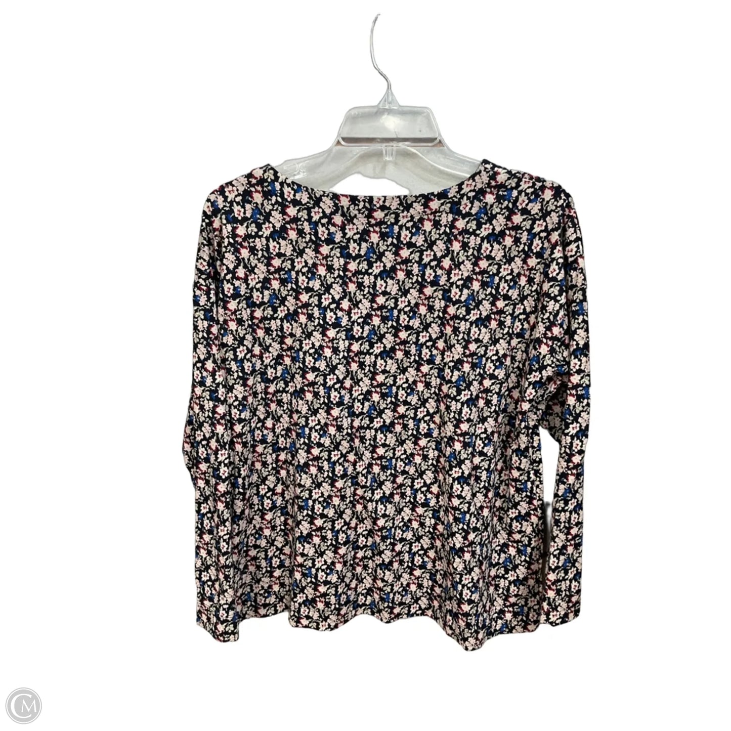 Top Long Sleeve By J. Jill In Floral Print, Size: M
