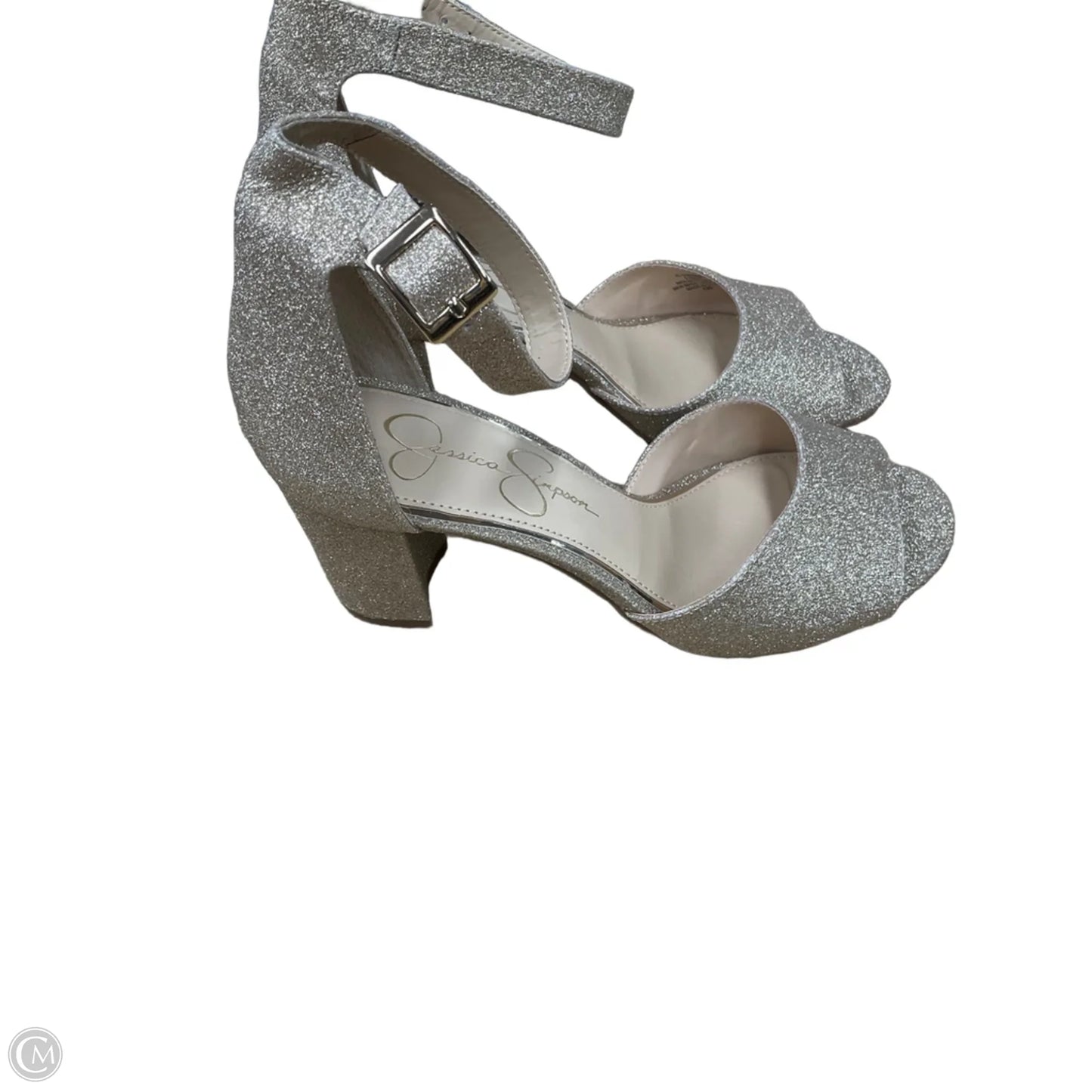 Shoes Heels Block By Jessica Simpson In Gold, Size: 8.5