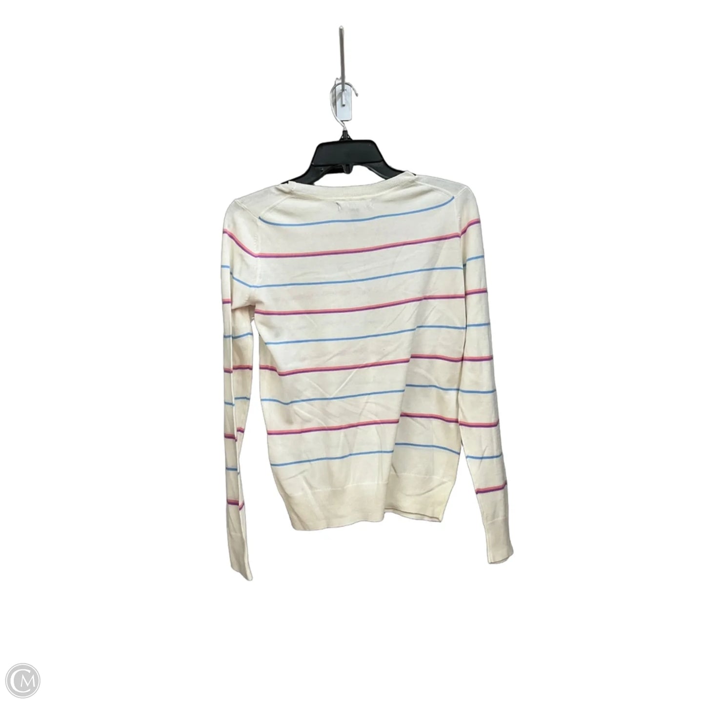Top Long Sleeve By Banana Republic In Striped Pattern, Size: Xs