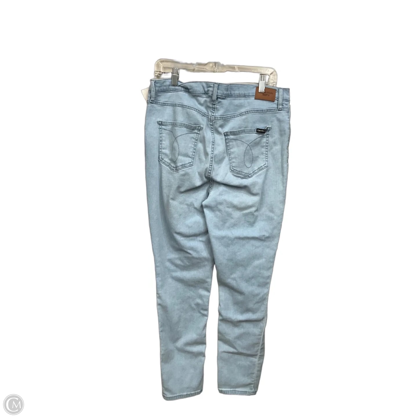 Jeans Skinny By Calvin Klein In Blue Denim, Size: 16