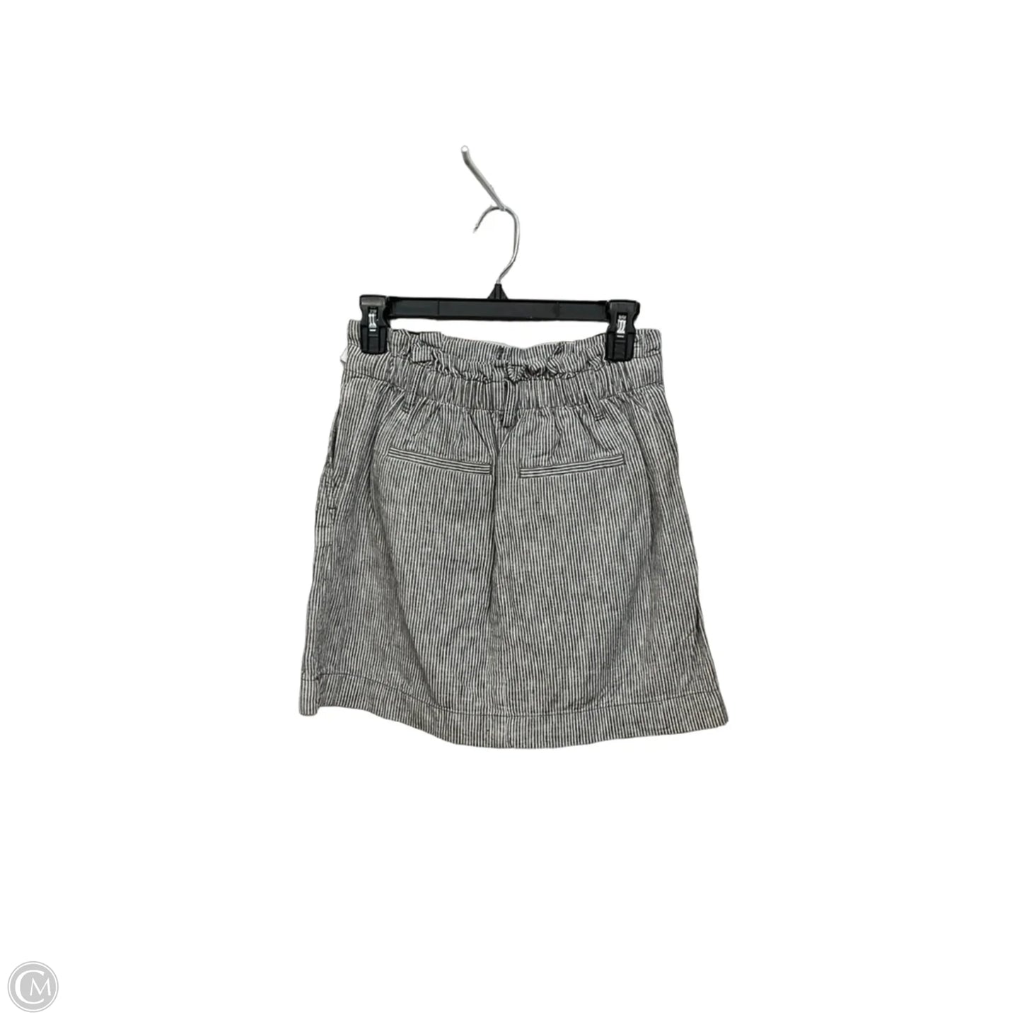 Skirt Mini & Short By Loft In Striped Pattern, Size: 0