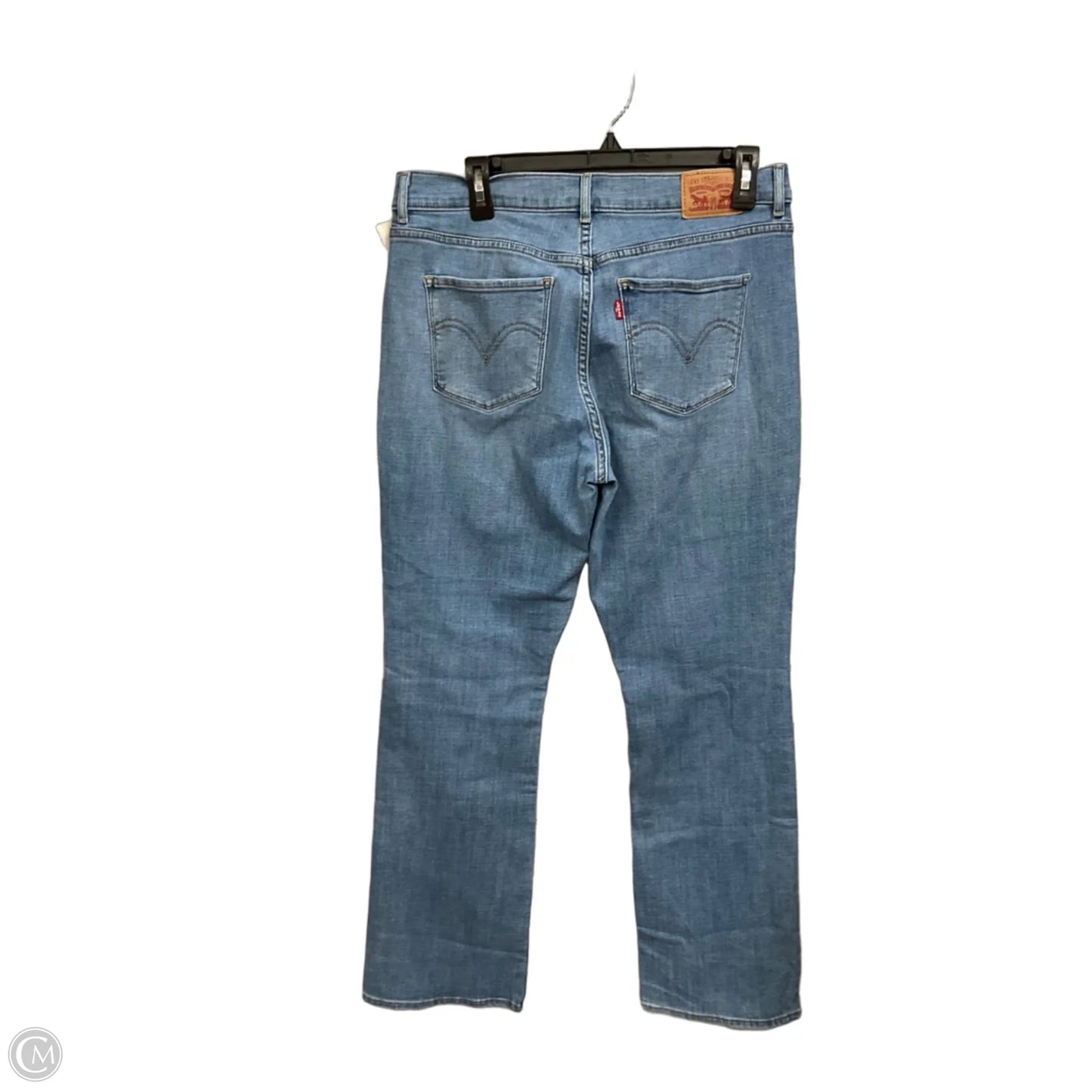 Jeans Boot Cut By Levis In Blue Denim, Size: 12