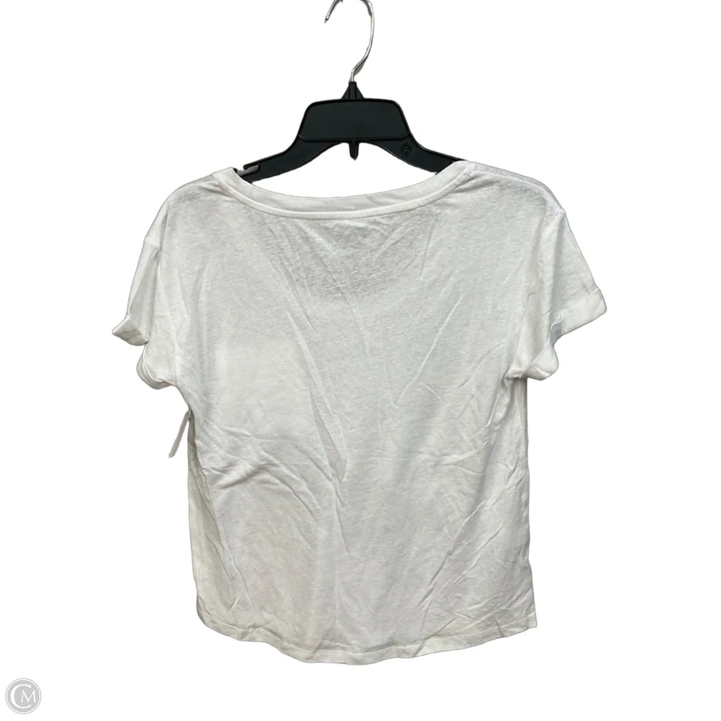 Top Short Sleeve Basic By Loft In White, Size: Sp