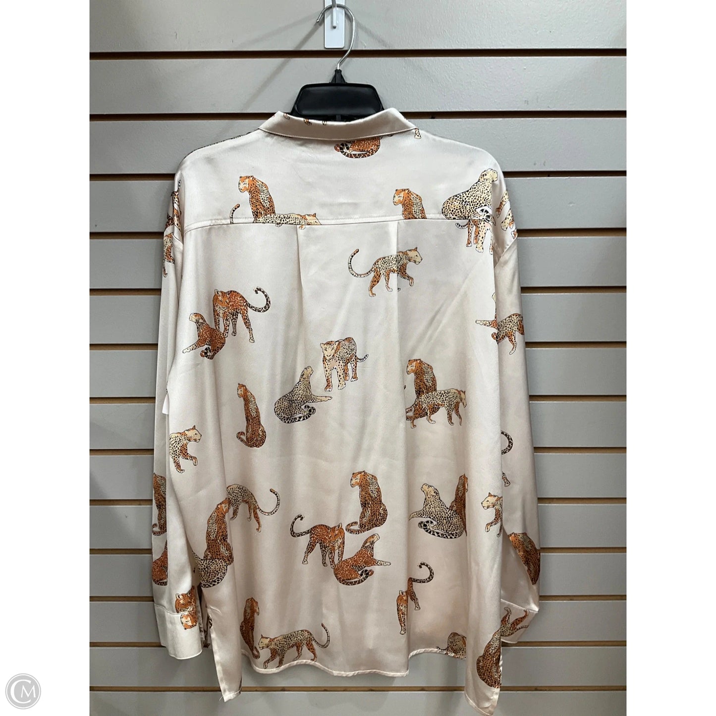 Blouse Long Sleeve By Umgee In Animal Print, Size: Xl