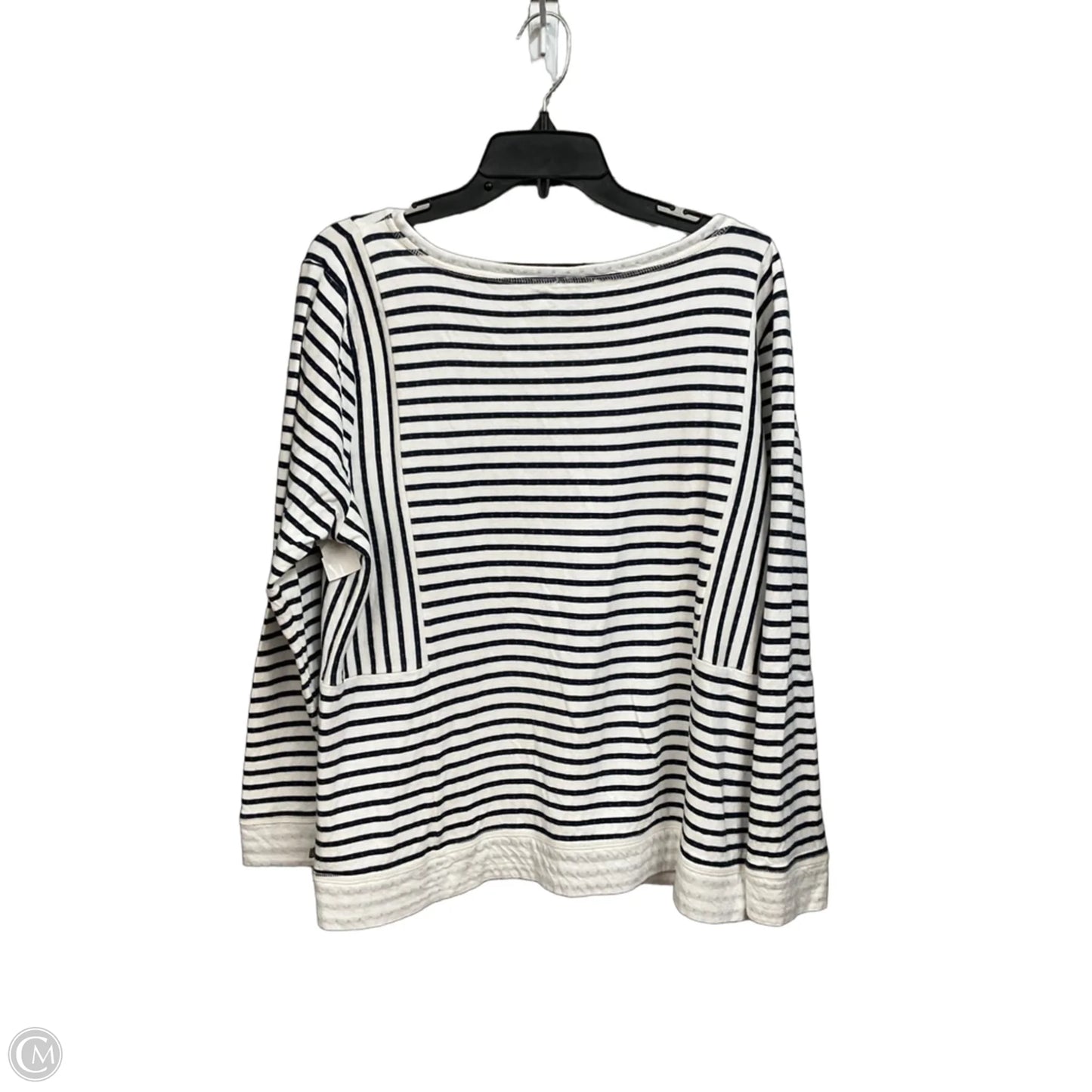 Top Long Sleeve By Talbots In Striped Pattern, Size: Xl
