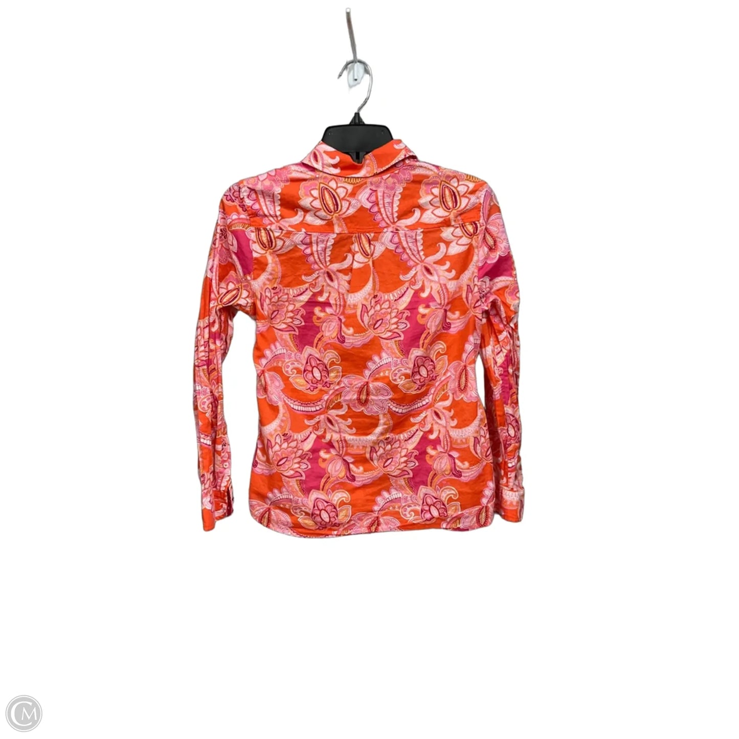 Blouse Long Sleeve By Talbots In Paisley Print, Size: Sp