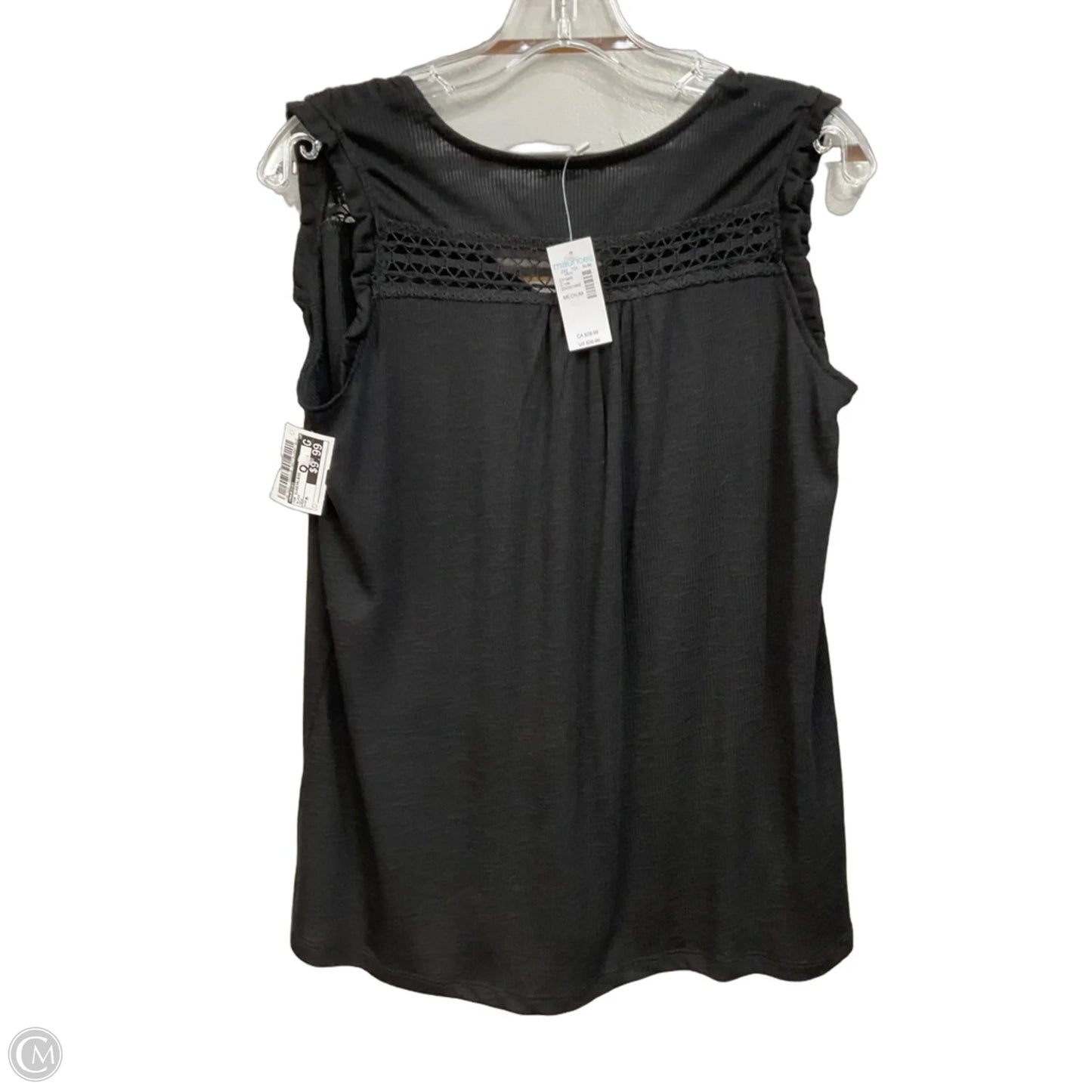 Top Sleeveless By Maurices In Black, Size: M