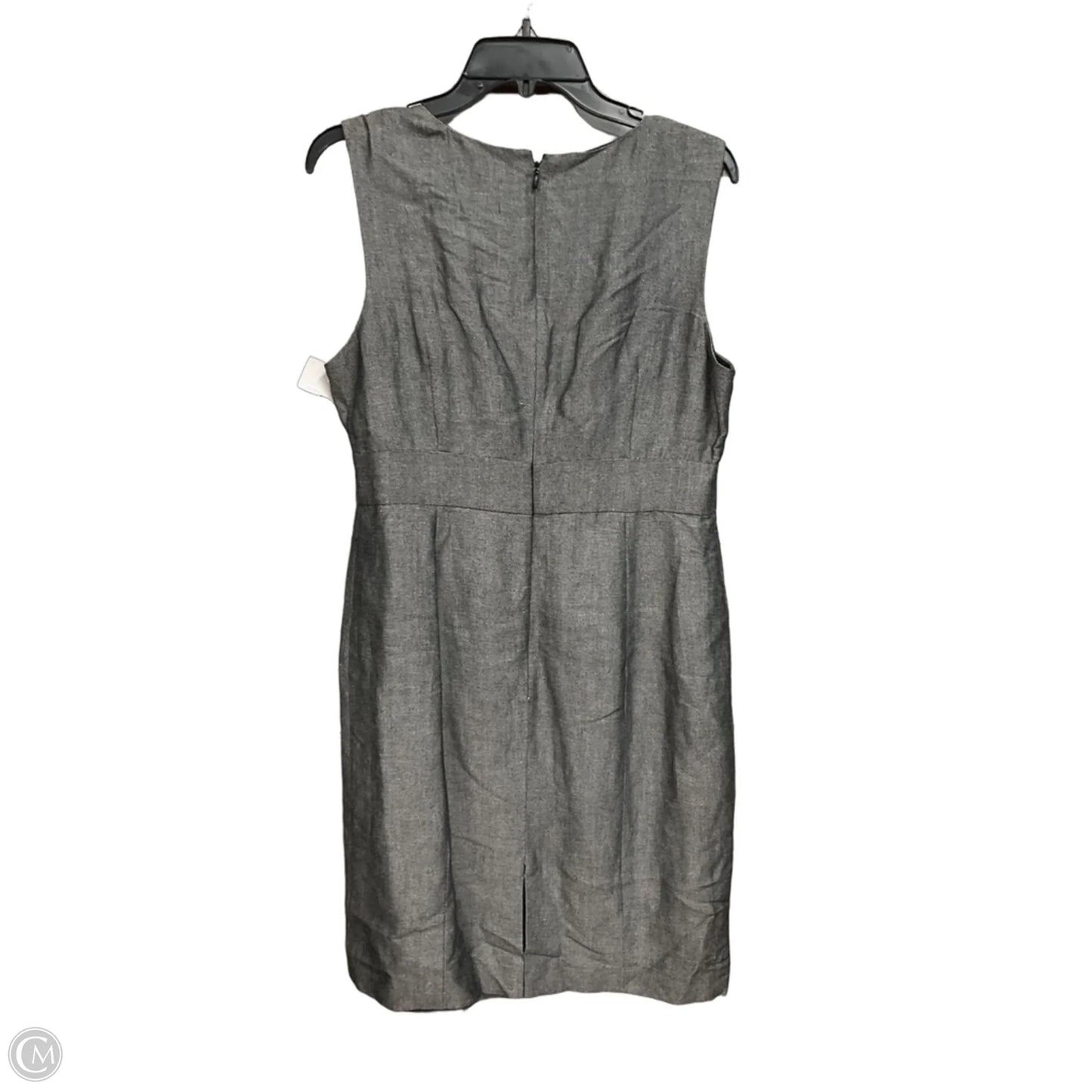 Dress Casual Midi By Calvin Klein In Grey, Size: L