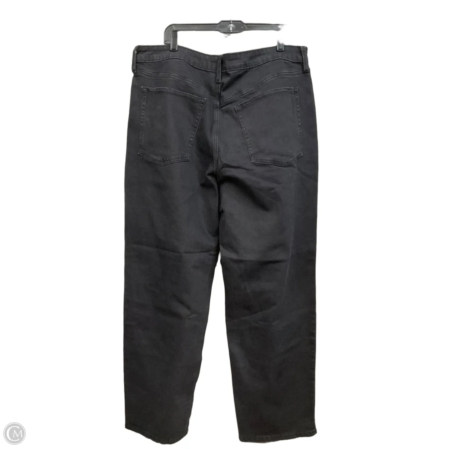 Jeans Straight By Old Navy In Black Denim, Size: 18