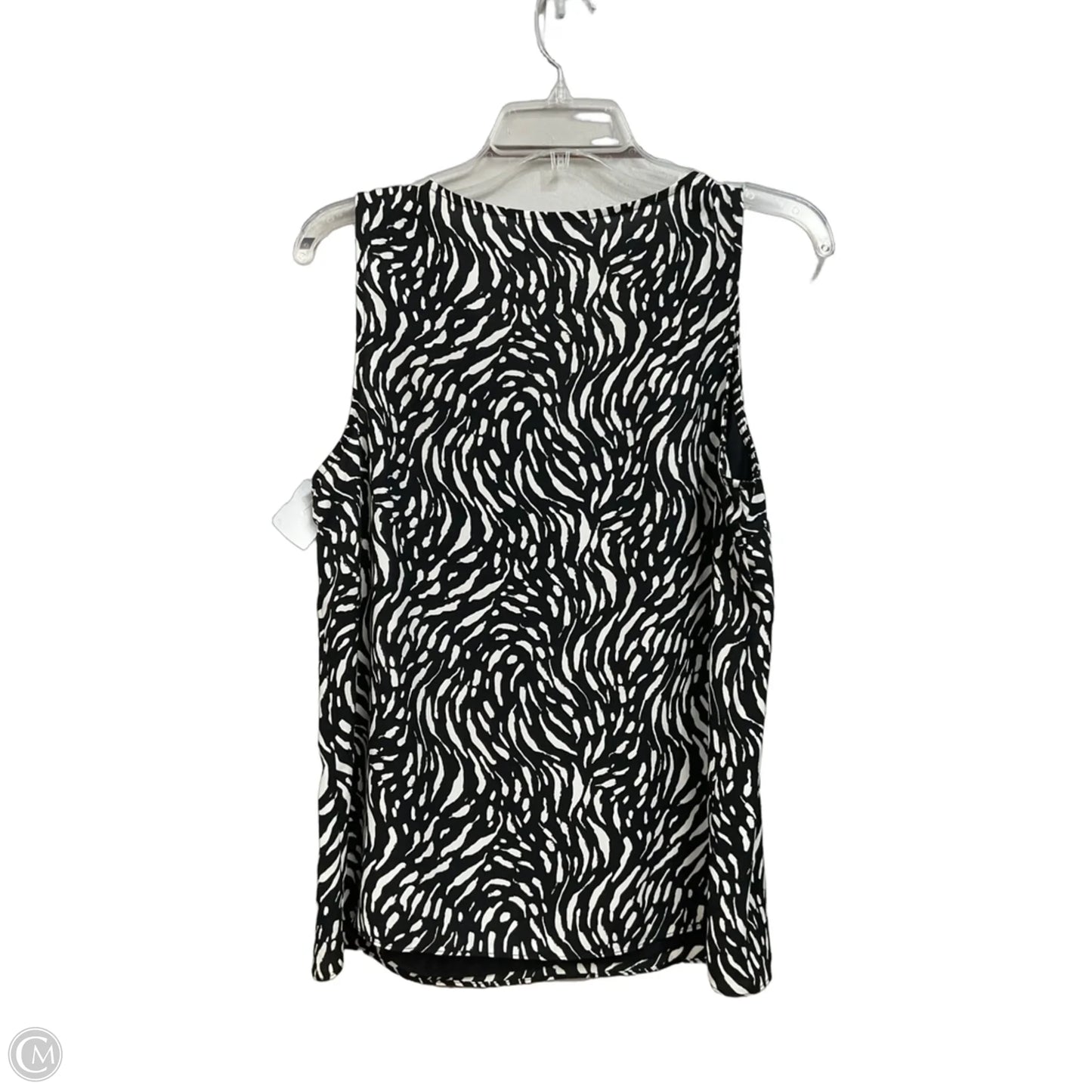 Top Sleeveless By Nine West In Zebra Print, Size: M