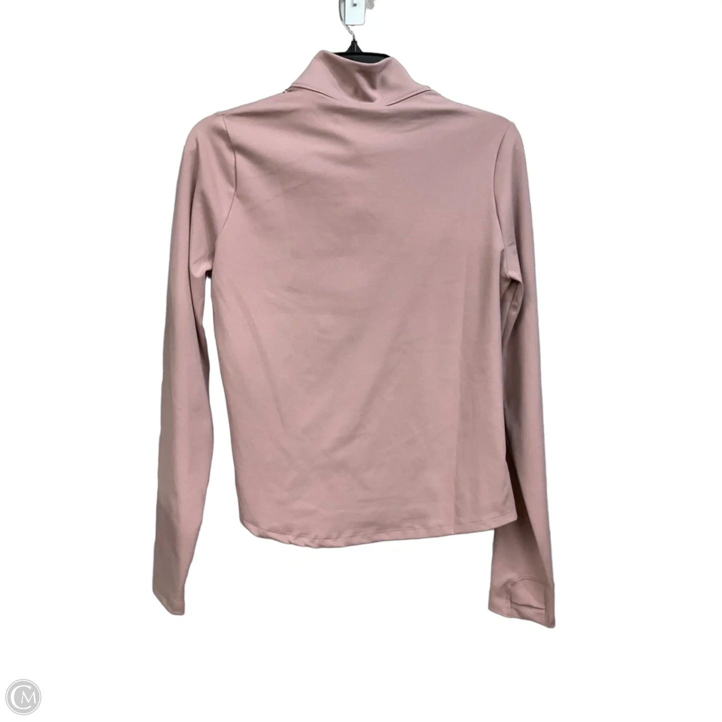 Athletic Top Long Sleeve Collar By Under Armour In Mauve, Size: S