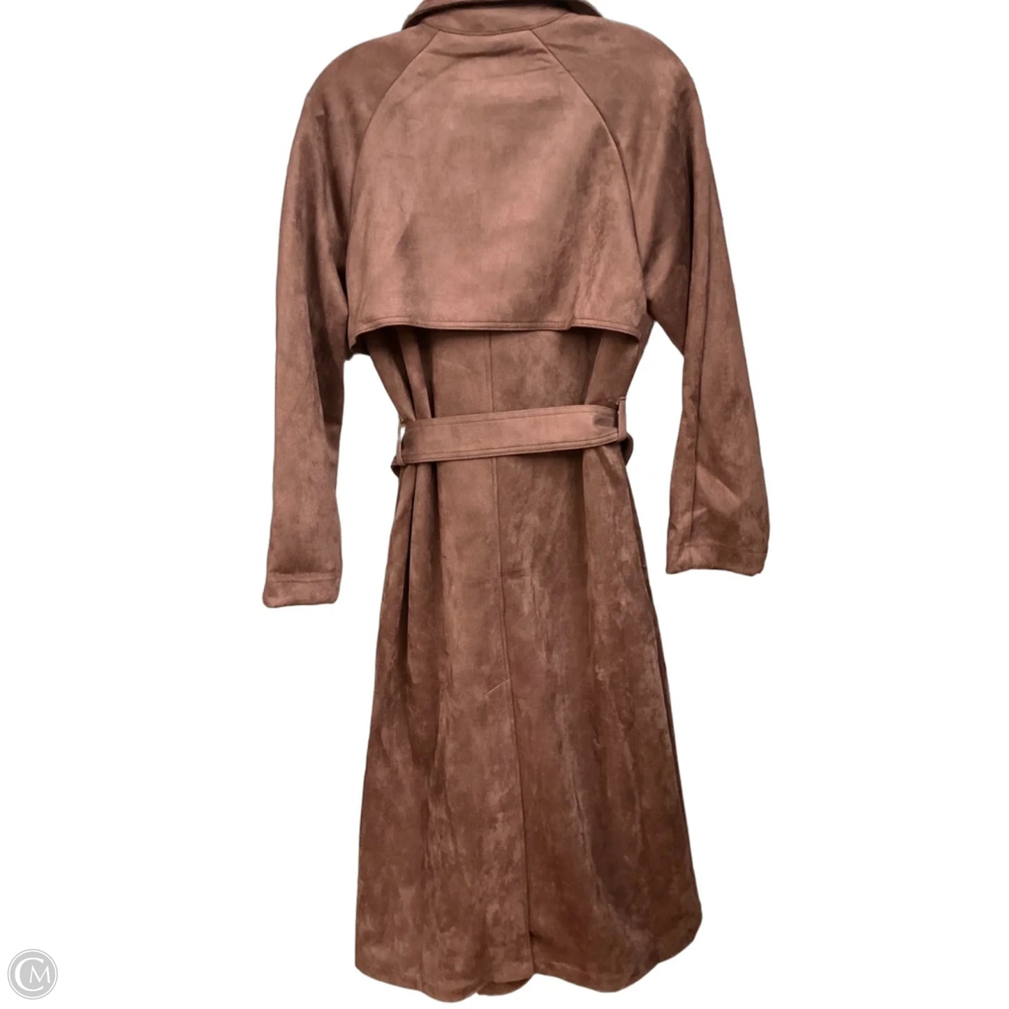 Coat Trench Coat By A New Day In Brown, Size: Xs