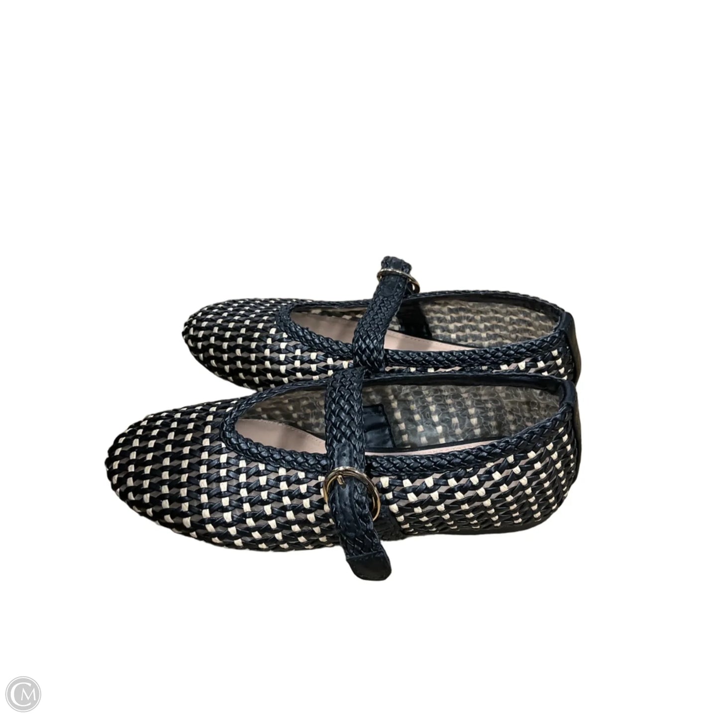 Shoes Flats By Universal Thread In Black & Tan, Size: 6.5