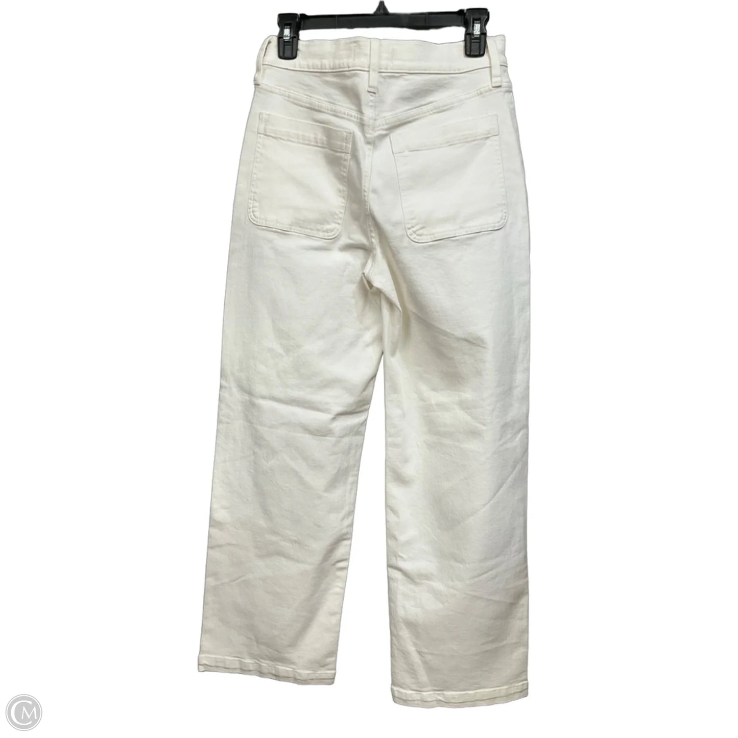 Jeans Wide Leg By Madewell In White Denim, Size: 4
