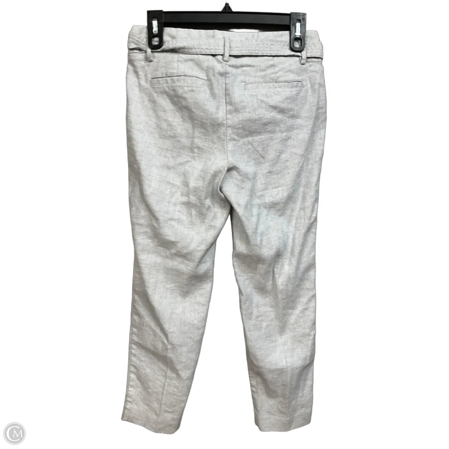 Pants Linen By Loft In Grey, Size: 0p